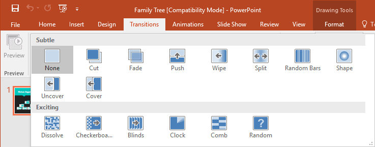 tạo và mở mới một file PowerPoint 2016 - compatibility mode