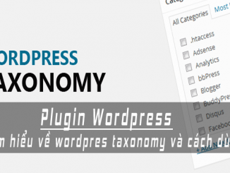 WordPress Taxonomy ft
